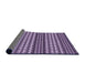 Thickness of Patterned Dark Purple Rug, pat3977pur