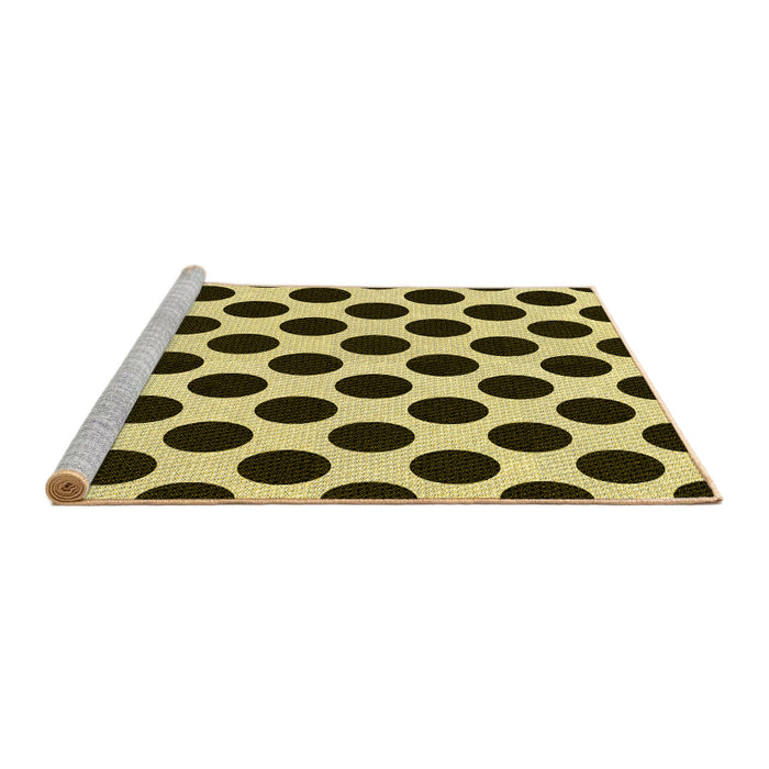 Sideview of Machine Washable Transitional Night Red Rug, wshpat398yw