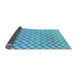 Thickness of Patterned Blue Rug, pat3982lblu