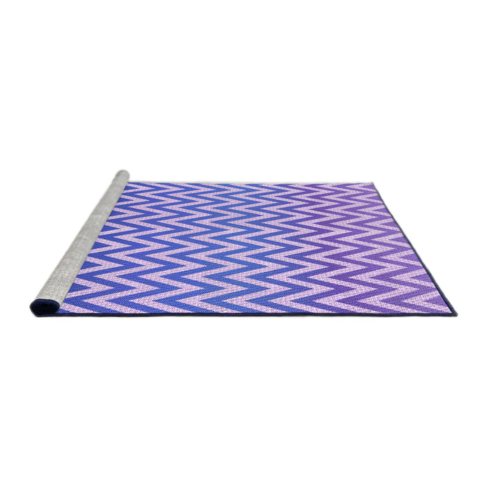 Sideview of Machine Washable Transitional Mauve Purple Rug, wshpat3982pur