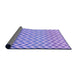 Thickness of Patterned Mauve Purple Rug, pat3982pur