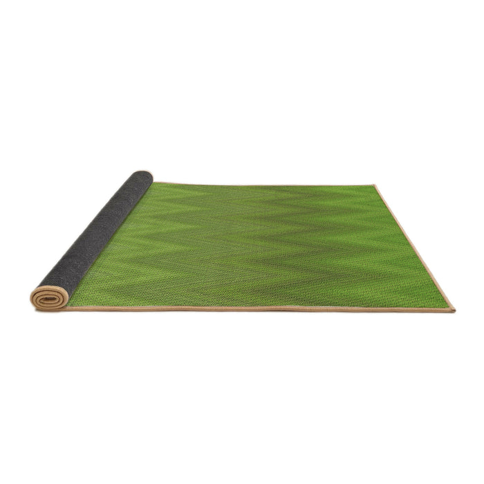Thickness of Patterned Pistachio Green Rug, pat3983brn