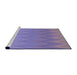 Sideview of Machine Washable Transitional Purple Mimosa Purple Rug, wshpat3983pur