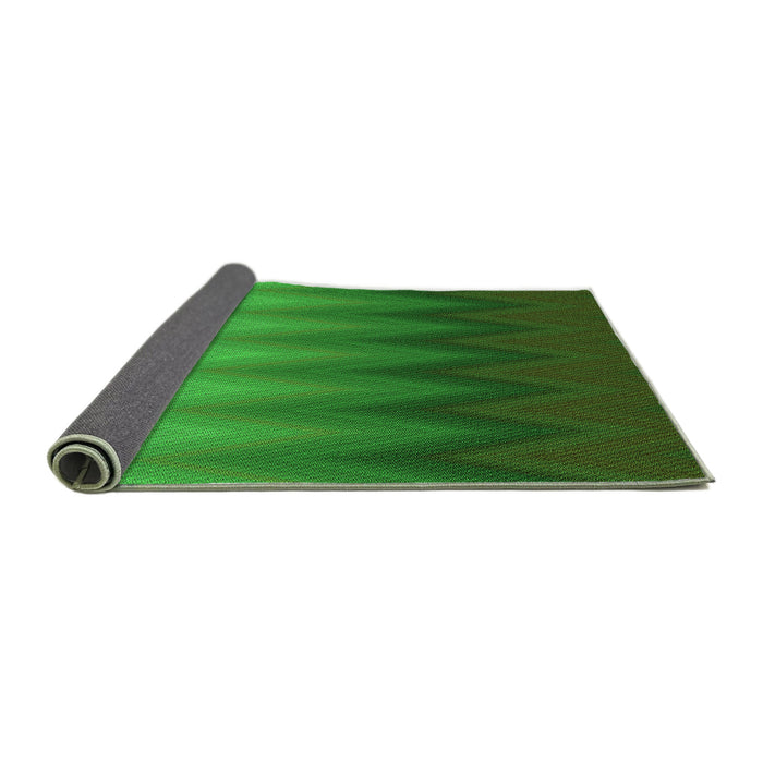 Thickness of Patterned Green Rug, pat3984grn