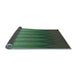 Thickness of Patterned Medium Forest Green Rug, pat3984lblu