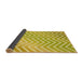 Thickness of Patterned Bold Yellow Rug, pat3985yw