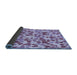 Thickness of Patterned Purple Violet Purple Rug, pat4blu