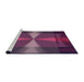 Machine Washable Transitional Pink Plum Purple Rug in a Bedroom, wshpat40pur