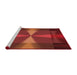 Machine Washable Transitional Red Rug in a Bedroom, wshpat40rd