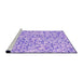 Sideview of Machine Washable Transitional Purple Rug, wshpat400pur