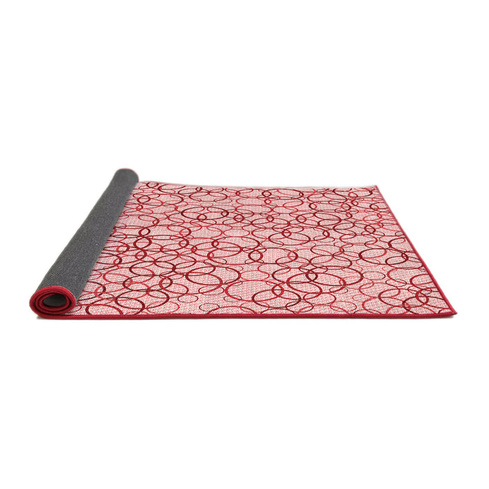 Thickness of Patterned Red Rug, pat400rd