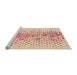 Sideview of Machine Washable Transitional Orange Rug, wshpat401org