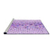 Sideview of Machine Washable Transitional Purple Rug, wshpat401pur