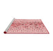 Sideview of Machine Washable Transitional Light Rose Pink Rug, wshpat401rd