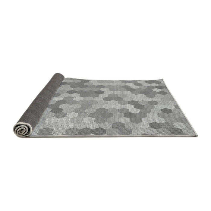 Thickness of Patterned Gray Rug, pat402gry