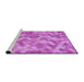 Sideview of Machine Washable Transitional Violet Purple Rug, wshpat402pur