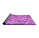Thickness of Patterned Violet Purple Rug, pat402pur