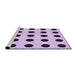 Sideview of Machine Washable Transitional French Lilac Purple Rug, wshpat404pur