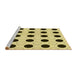 Sideview of Machine Washable Transitional Mustard Yellow Rug, wshpat404yw