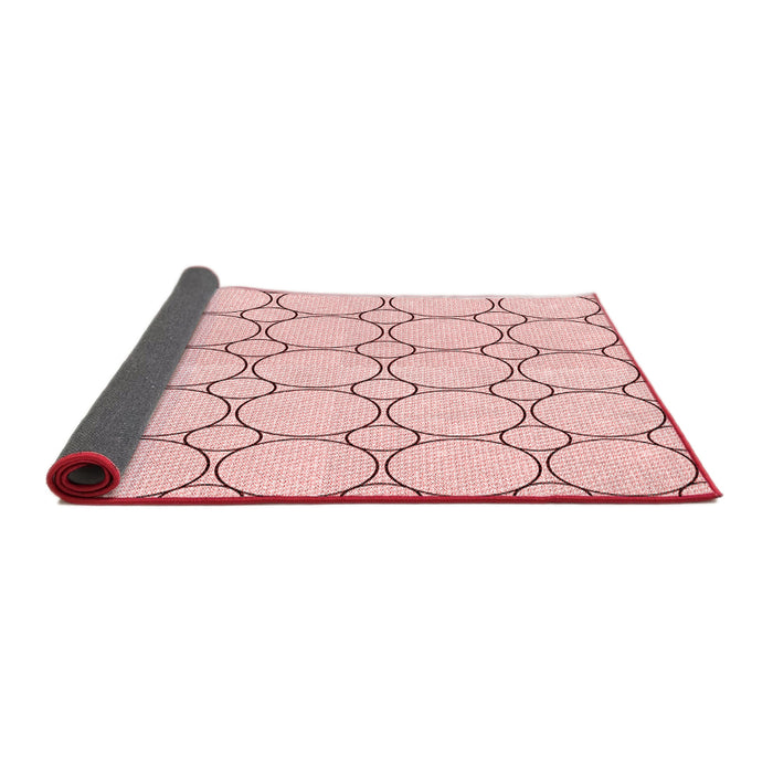 Thickness of Patterned Pink Rug, pat405rd