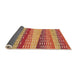 Thickness of Patterned Orange Rug, pat406org