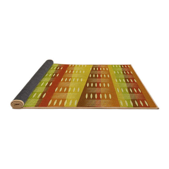 Thickness of Patterned Red Rug, pat406yw