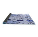 Thickness of Patterned Blue Rug, pat408blu