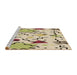 Sideview of Machine Washable Transitional Khaki Gold Rug, wshpat408brn