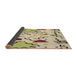 Thickness of Patterned Khaki Gold Rug, pat408brn