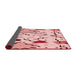 Thickness of Patterned Red Rug, pat408rd