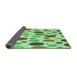 Thickness of Patterned Green Rug, pat409grn