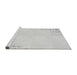 Sideview of Machine Washable Transitional Cloud Gray Rug, wshpat412gry