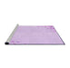 Sideview of Machine Washable Transitional Violet Purple Rug, wshpat412pur