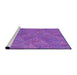 Sideview of Machine Washable Transitional Purple Rug, wshpat413pur