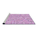 Sideview of Machine Washable Transitional Orchid Purple Rug, wshpat415pur