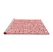 Sideview of Machine Washable Transitional Light Red Pink Rug, wshpat415rd