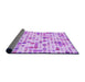 Thickness of Patterned Blossom Pink Rug, pat416pur