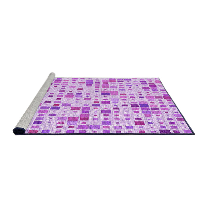 Sideview of Machine Washable Transitional Blossom Pink Rug, wshpat416pur