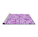 Sideview of Machine Washable Transitional Blossom Pink Rug, wshpat416pur