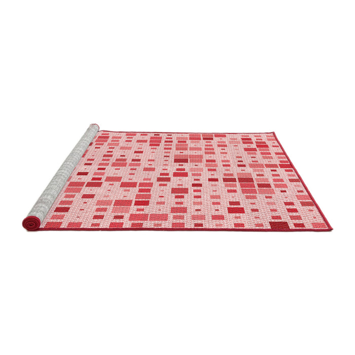 Sideview of Machine Washable Transitional Red Rug, wshpat416rd