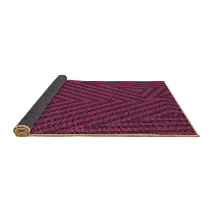 Thickness of Patterned Burnt Pink Rug, pat417brn