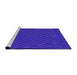 Sideview of Machine Washable Transitional ly Purple Rug, wshpat417pur