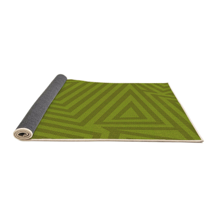 Thickness of Patterned Pistachio Green Rug, pat418org