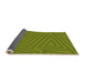 Thickness of Patterned Pistachio Green Rug, pat418org