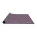 Thickness of Patterned Purple Rug, pat418pur