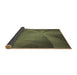 Thickness of Patterned Army Green Rug, pat419brn
