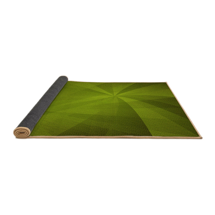 Thickness of Patterned Seaweed Green Rug, pat419yw