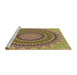 Sideview of Machine Washable Transitional Sienna Brown Rug, wshpat420brn