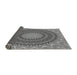 Thickness of Patterned Carbon Gray Rug, pat420gry