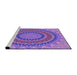 Sideview of Machine Washable Transitional Purple Rug, wshpat420pur